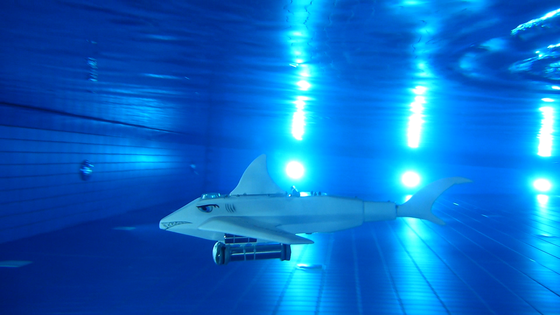 Submarine in water